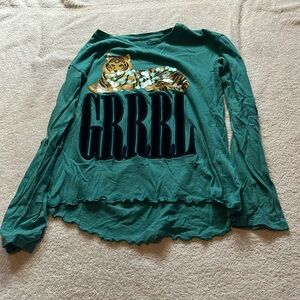 Green shirt for girls